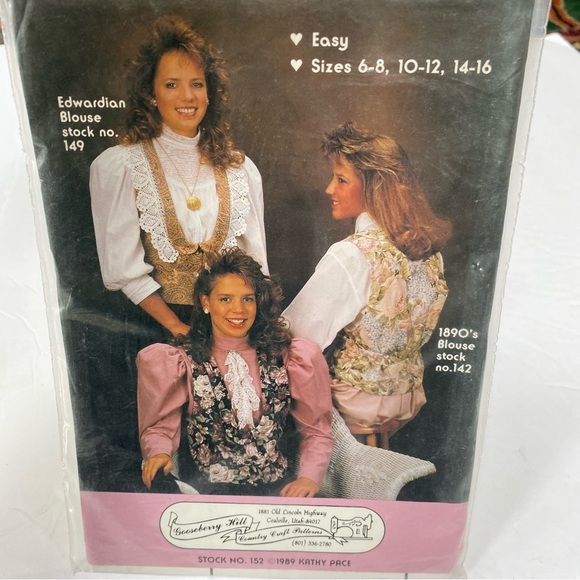 Tuxedo Vest Sewing Pattern Vintage 80s - Picture 4 of 4